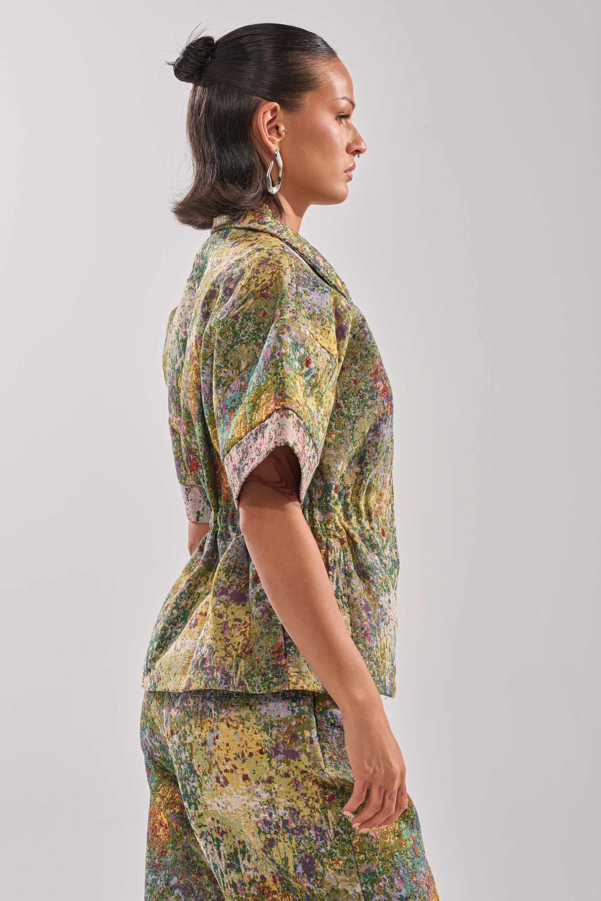 DEEP IN THE SEA BROCADE BLOUSE - Image 4