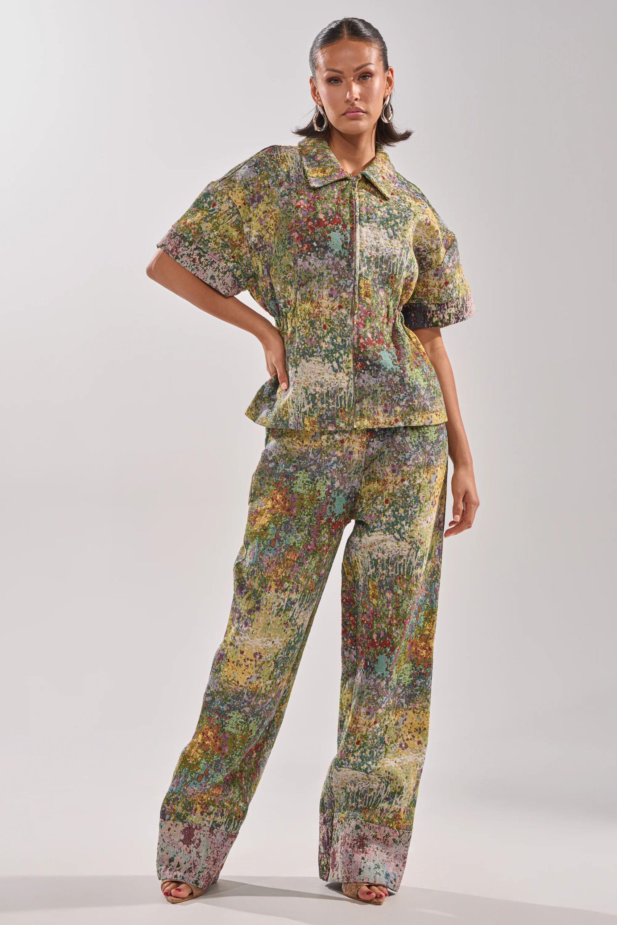 DEEP IN THE SEA BROCADE BLOUSE - Image 7