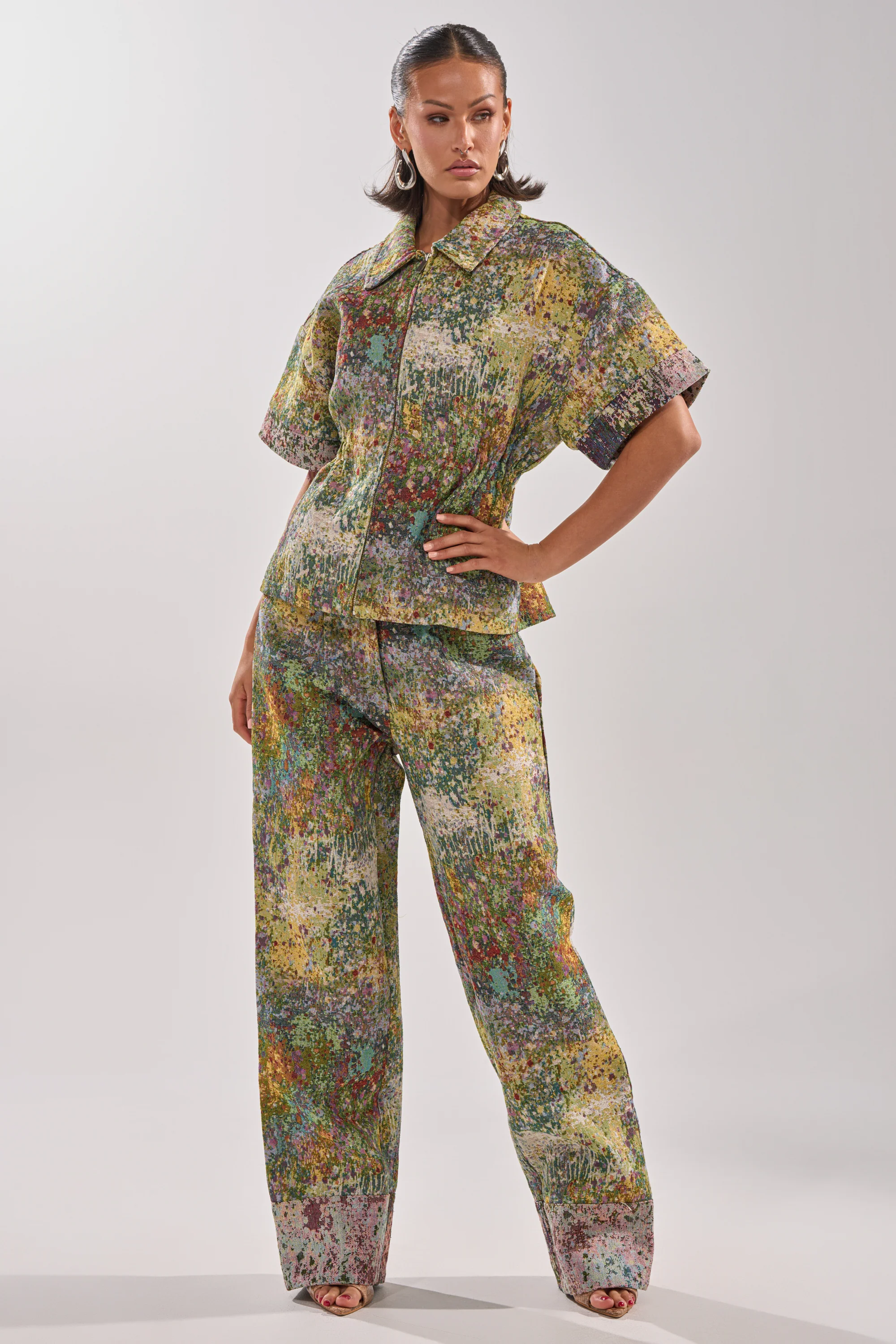 DEEP IN THE SEA BROCADE BLOUSE - Image 8