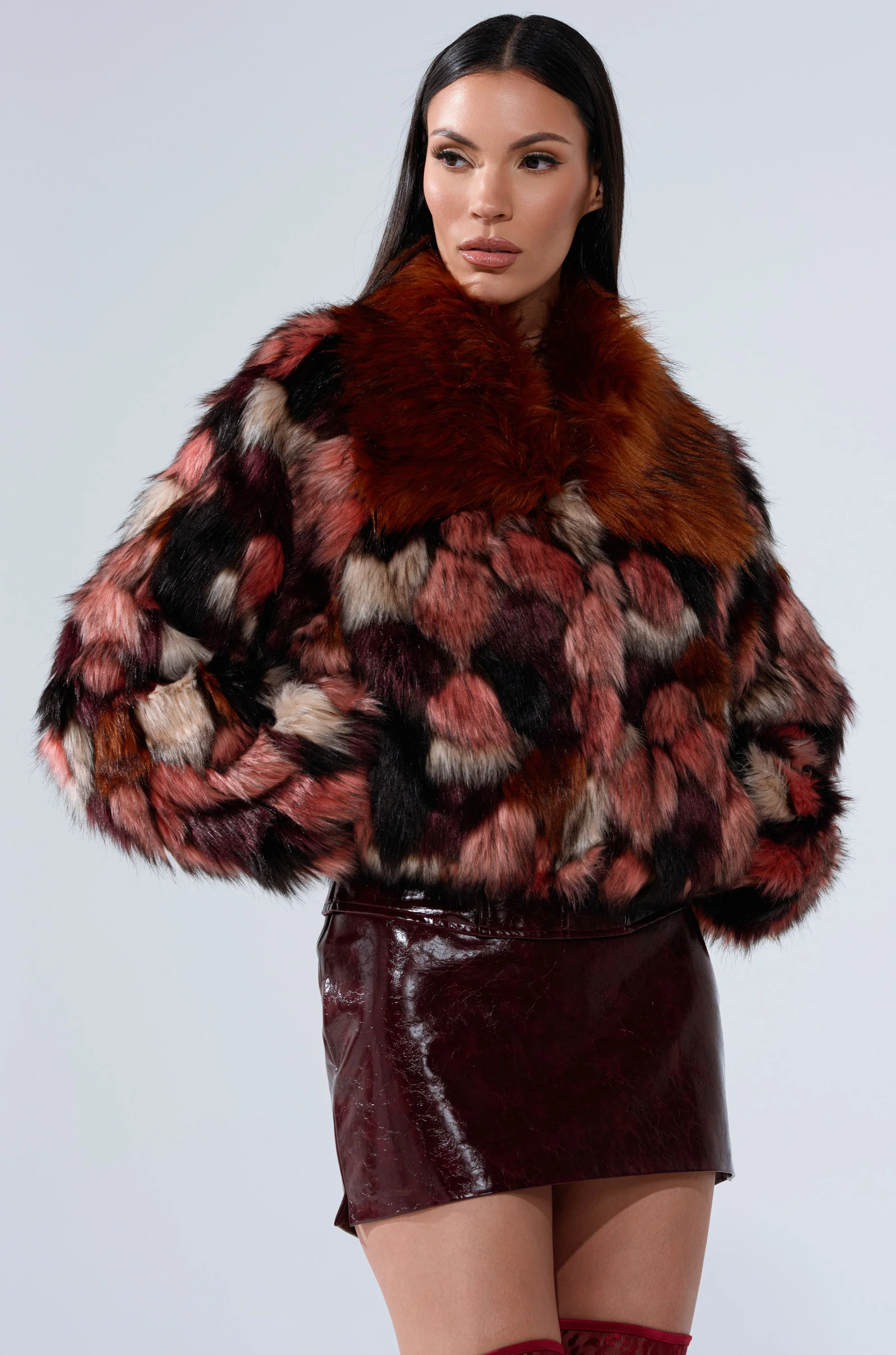 DELTA FAUX FUR COAT - Image 2