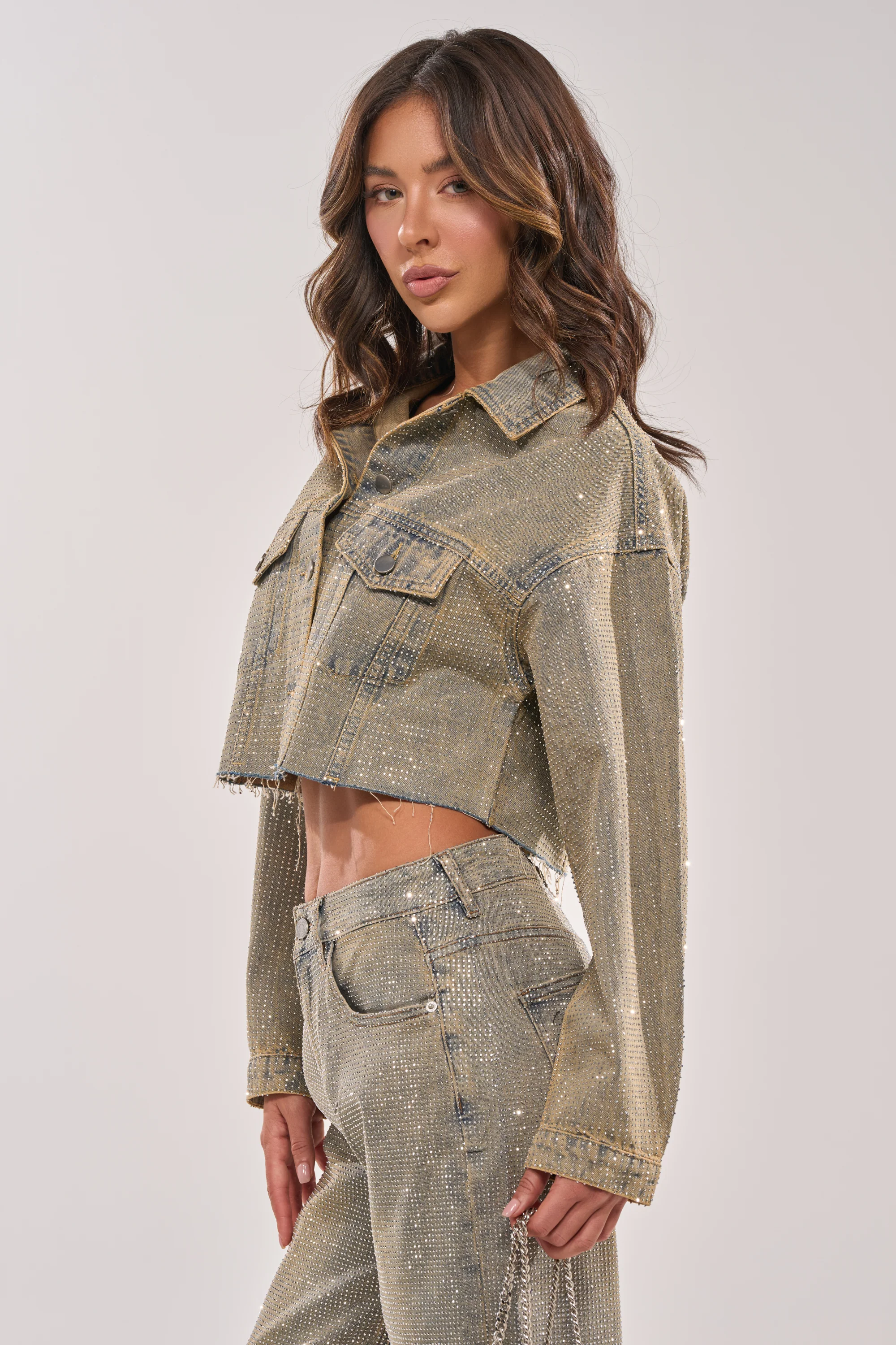 DEMI EMBELLISHED DENIM JACKET - Image 5