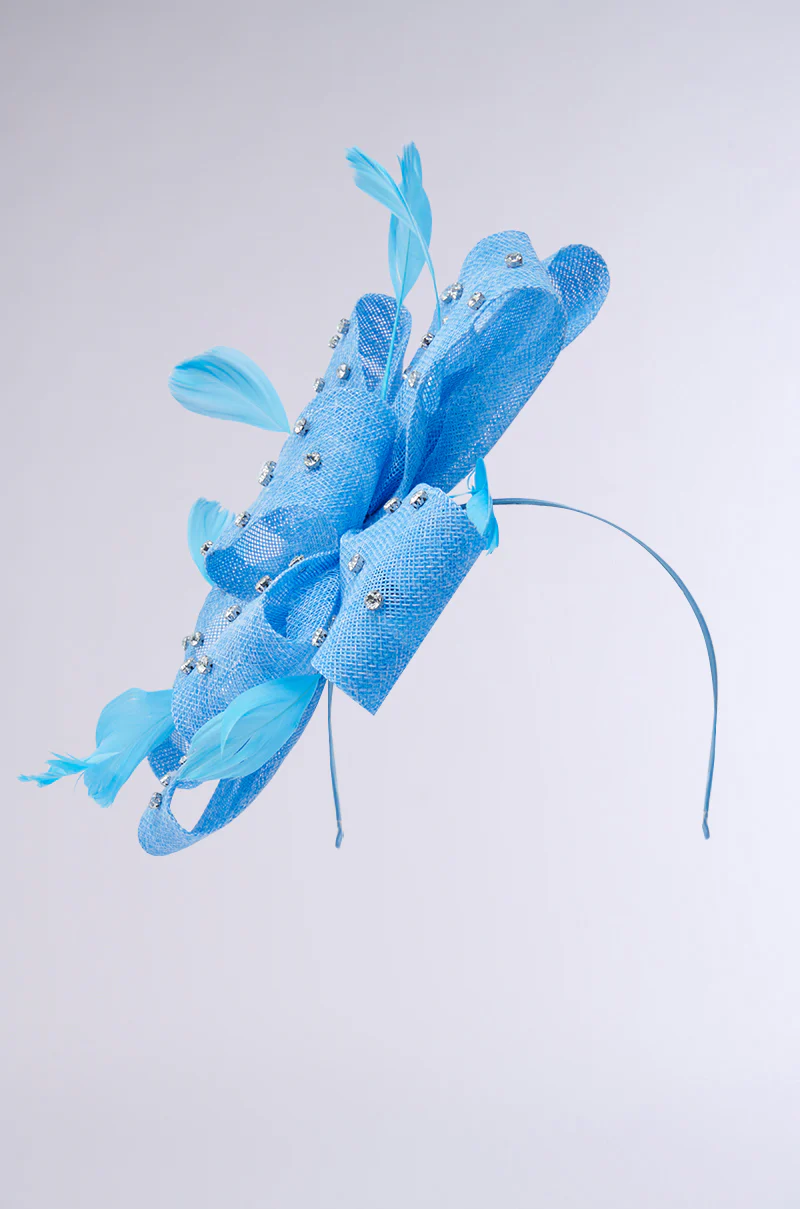 DENIM AND DIAMONDS CLIP ON HEADBAND - Image 4