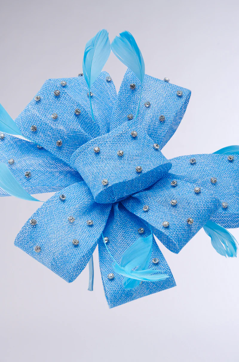DENIM AND DIAMONDS CLIP ON HEADBAND - Image 6