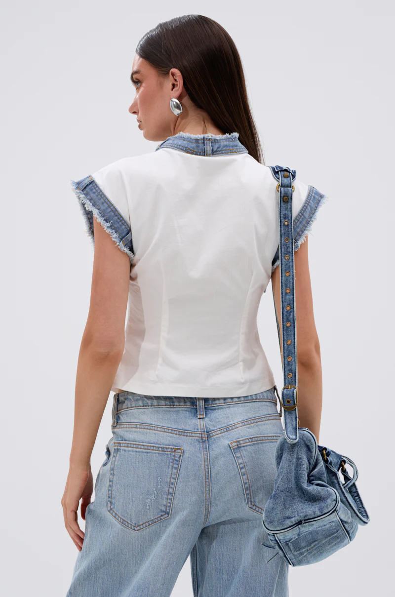 DENIM BABY BUTTON DOWN TOP - Image 5