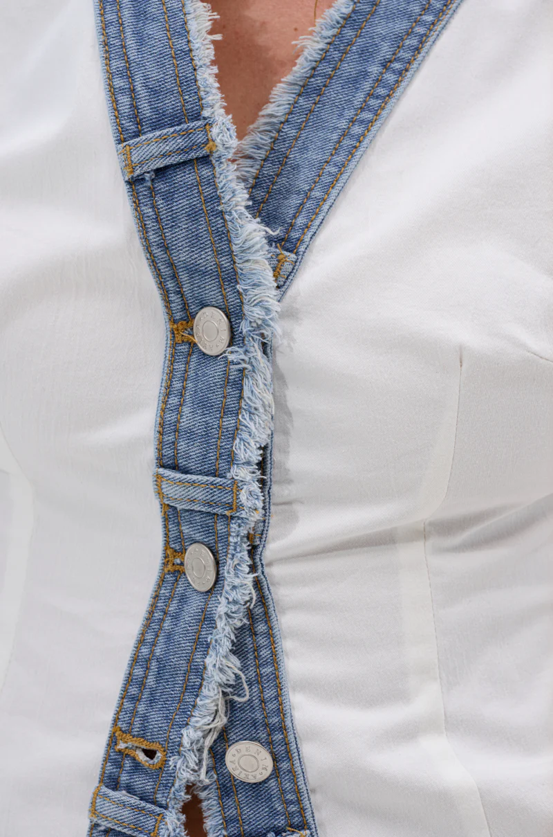 DENIM BABY BUTTON DOWN TOP - Image 9