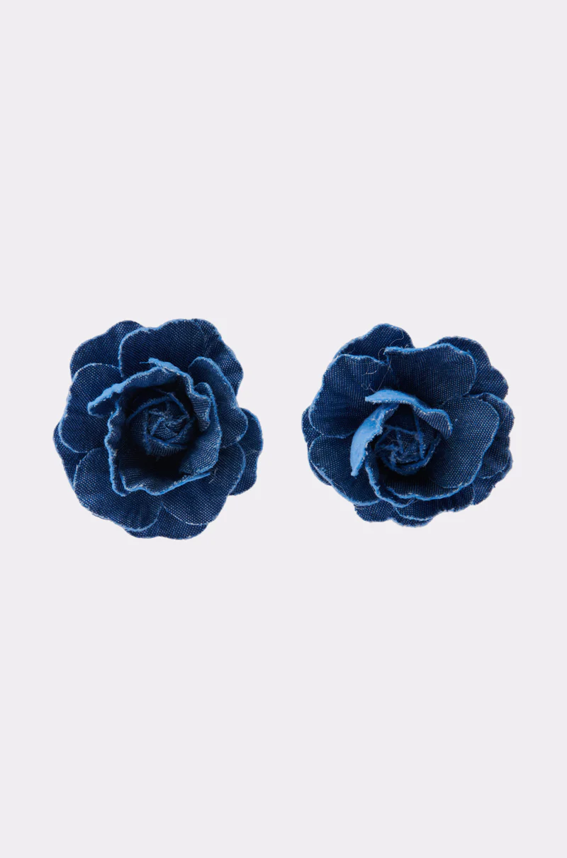 DENIM BLUE EARRING