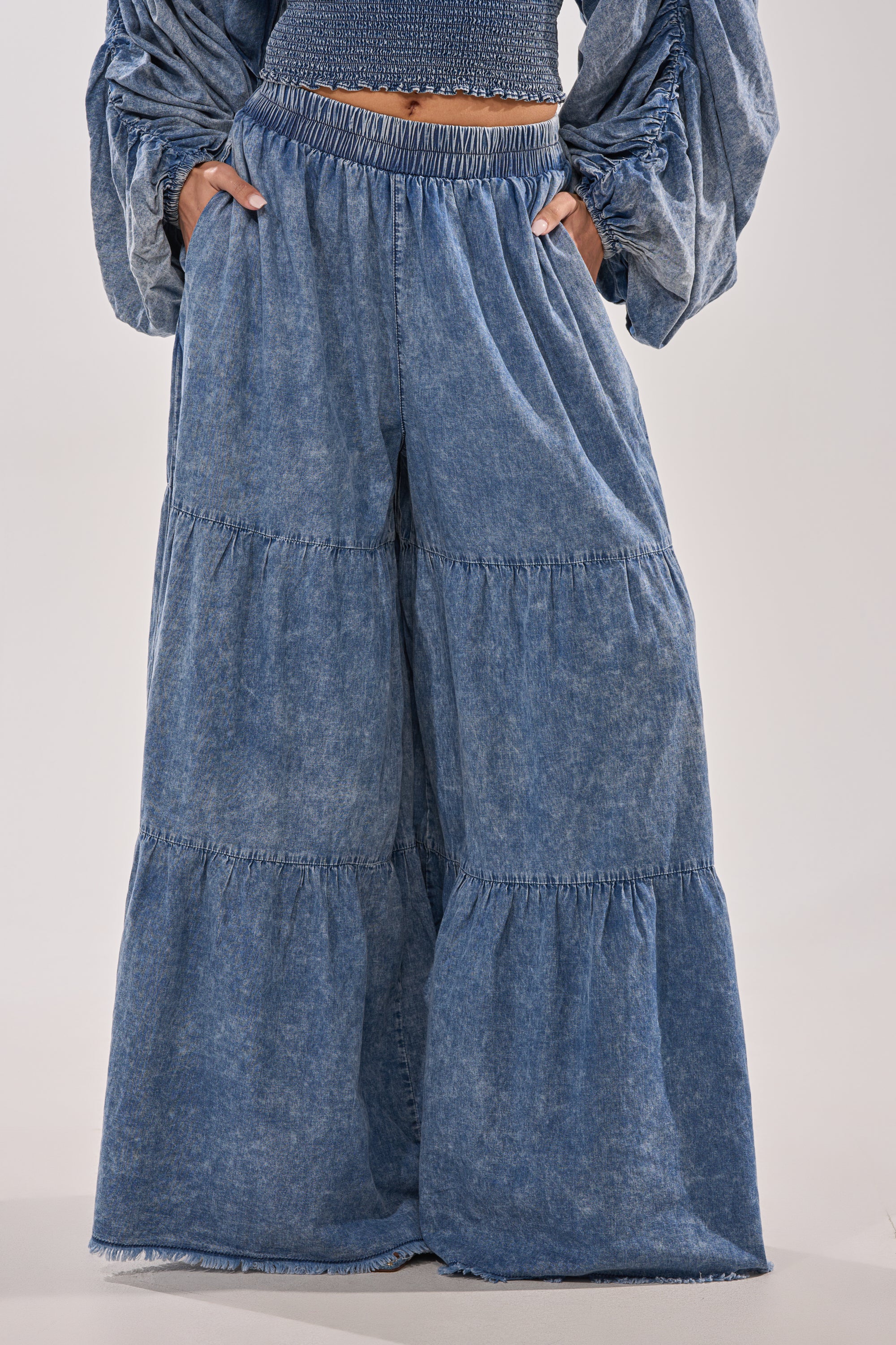 DENIM FOR DAYS PALAZZO PANT - Image 2