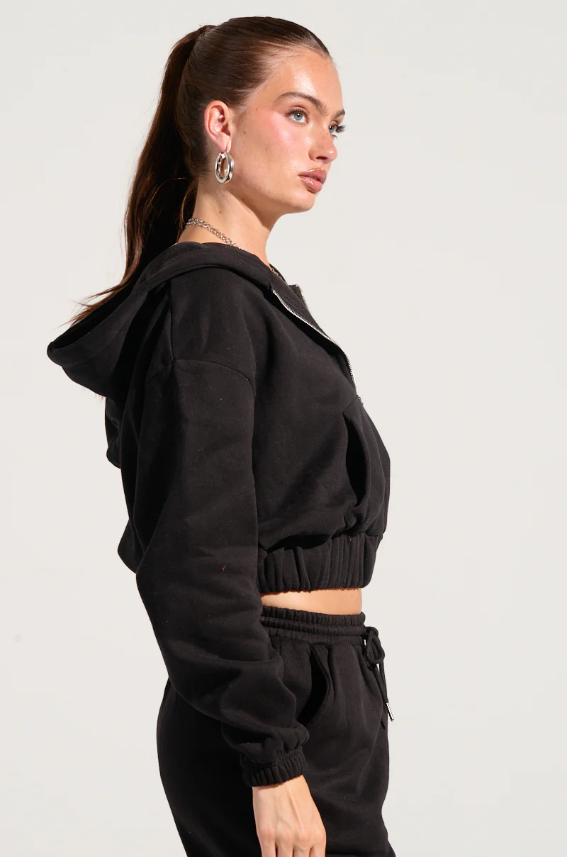 DEXTRA ZIP UP HOODIE WITH RHINESTONE DETAIL - Image 3
