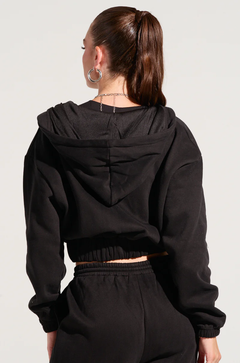 DEXTRA ZIP UP HOODIE WITH RHINESTONE DETAIL - Image 5