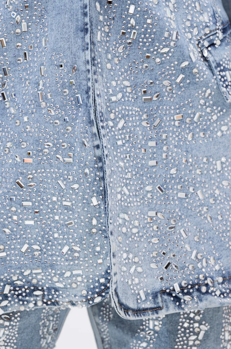 DIAMONDS DANCING DENIM BLAZER - Image 7