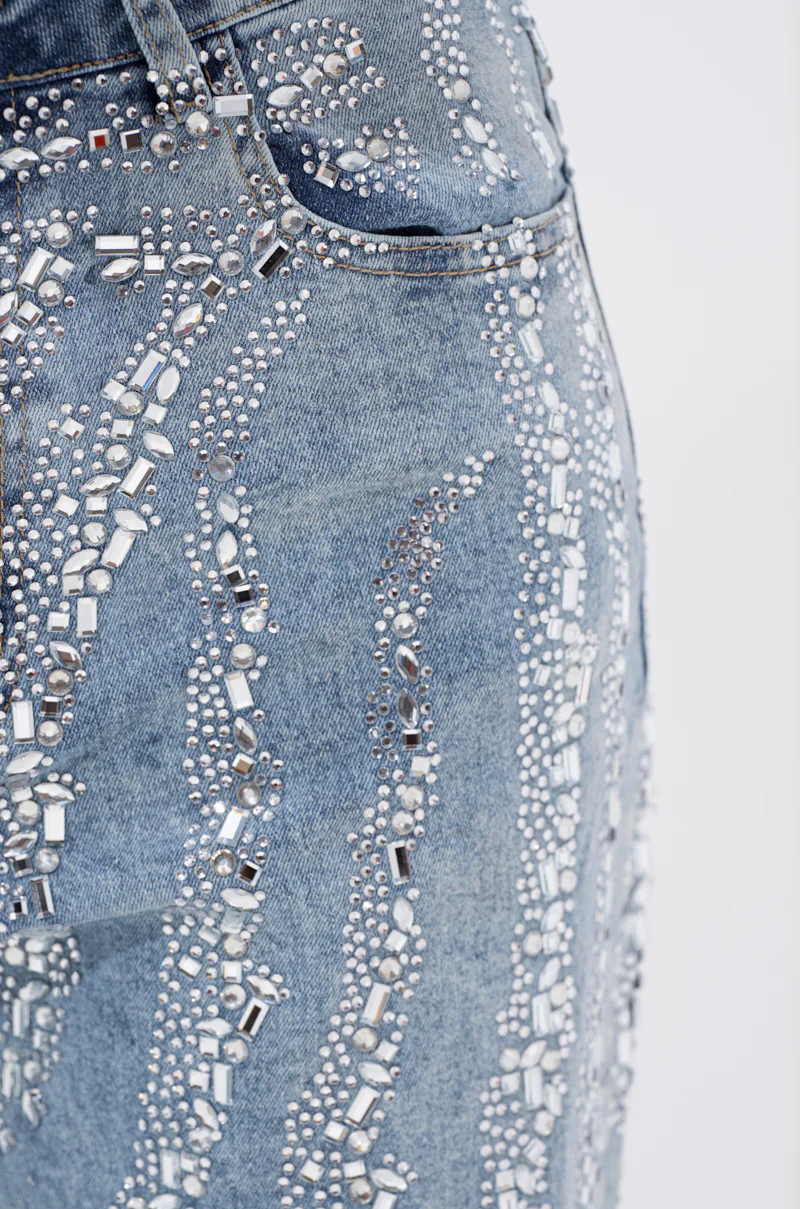 DIAMONDS DANCING DENIM FLARE PANT - Image 7