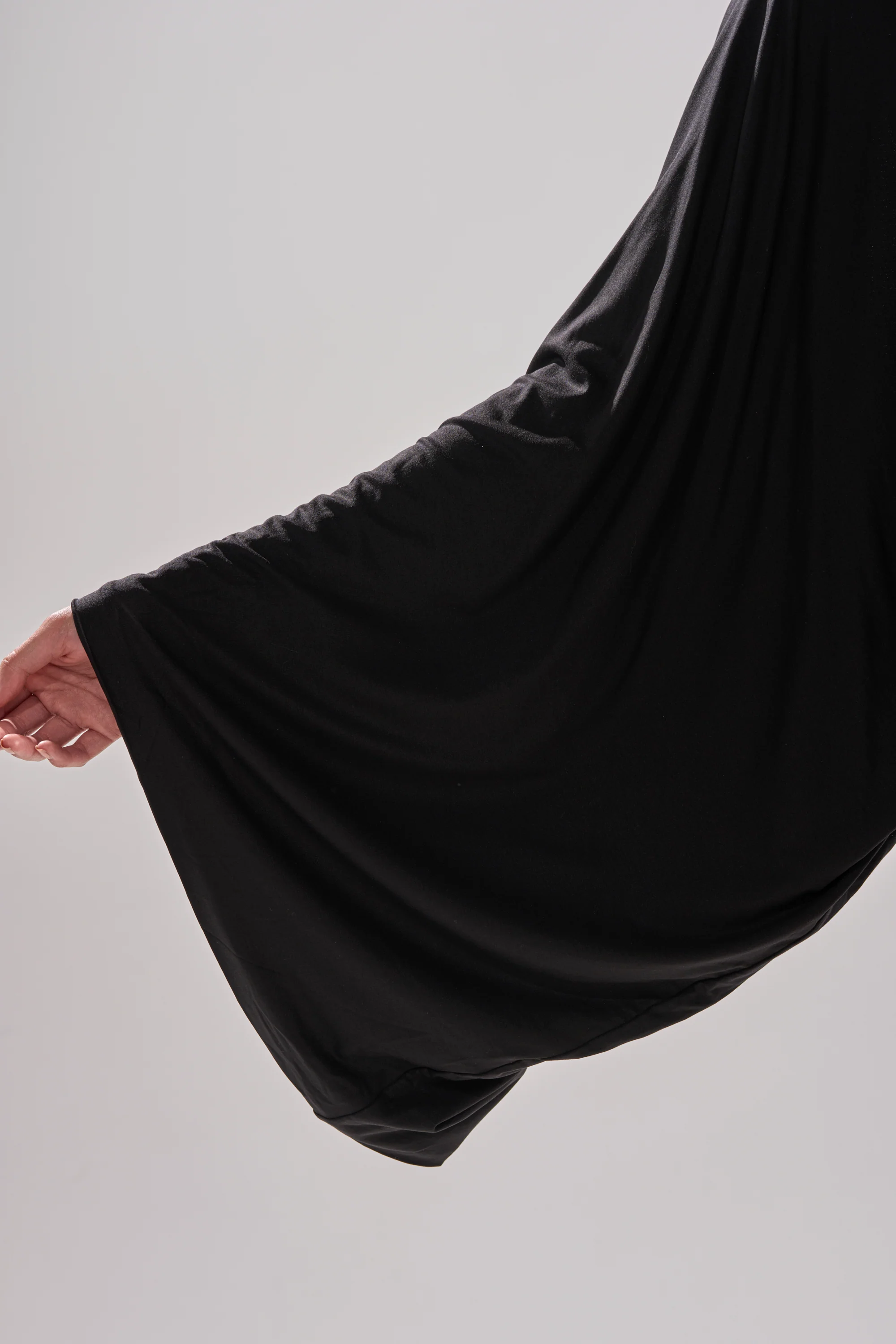 DIANA DRAPED MINI DRESS IN BLACK - Image 8