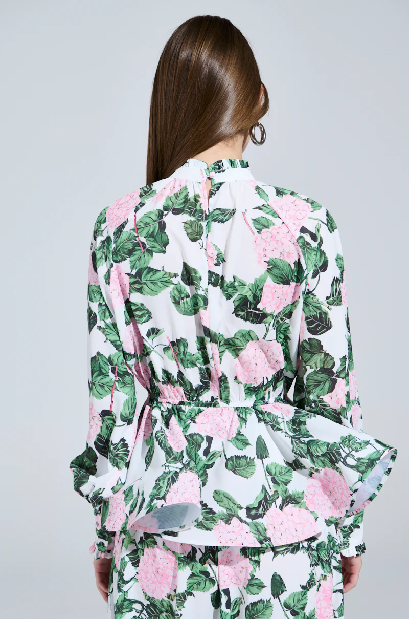DIANE FLORAL PEPLUM BLOUSE - Image 4