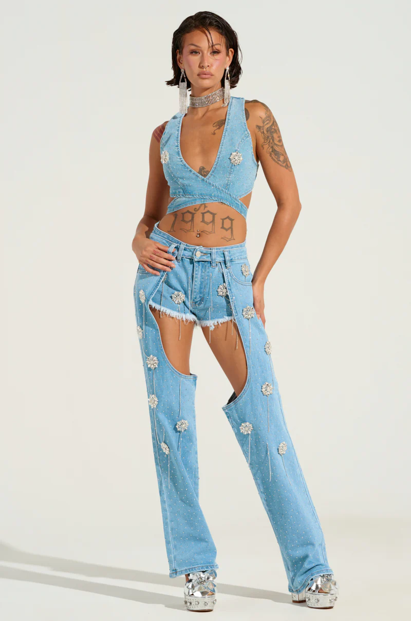 DIVALICIOUS DENIM BRA TOP - Image 6