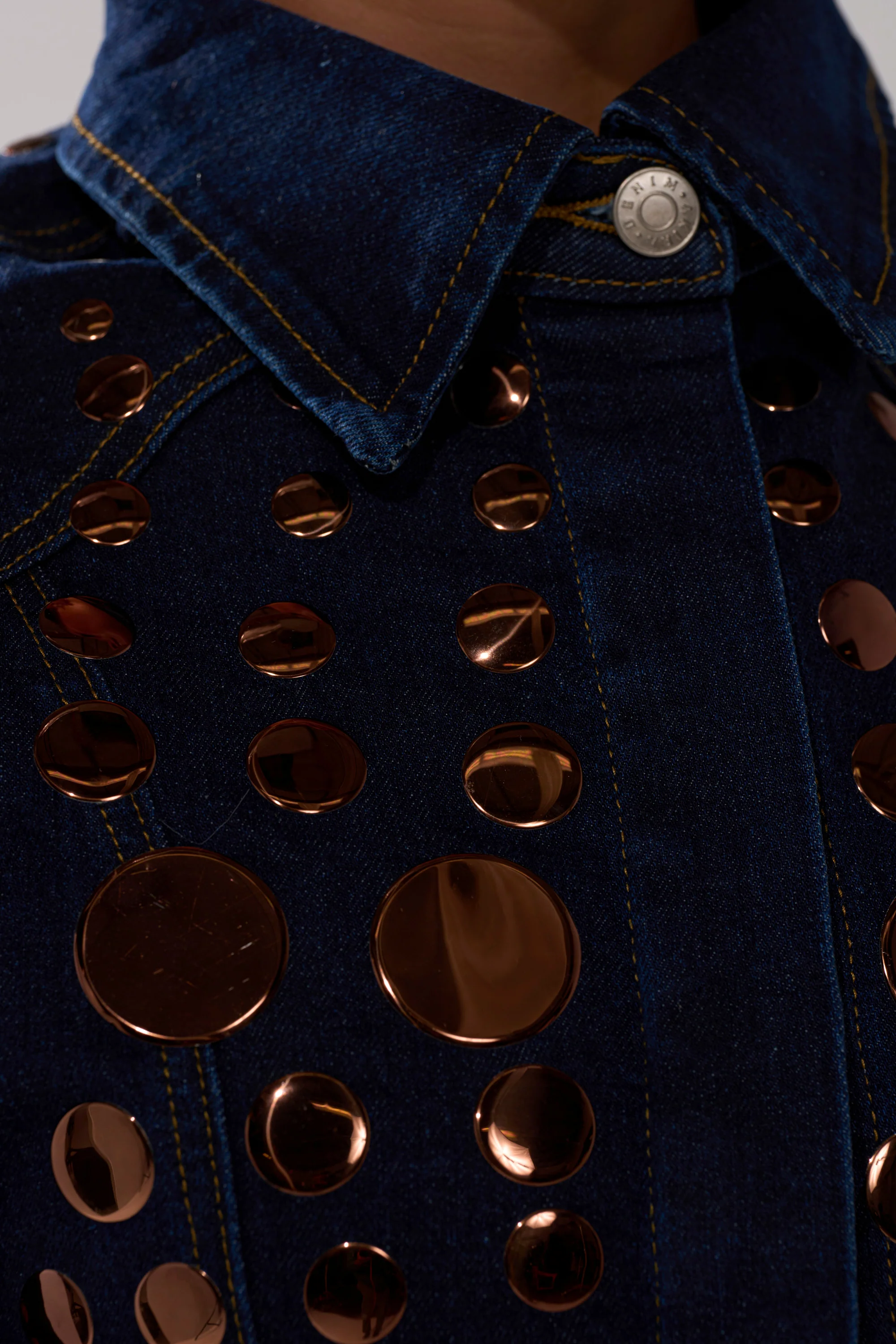 DISCO BABE DENIM BUTTON DOWN - Image 10