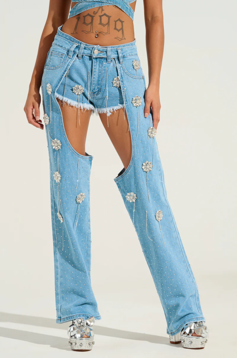 DIVALICIOUS DENIM CHAPS - Image 2