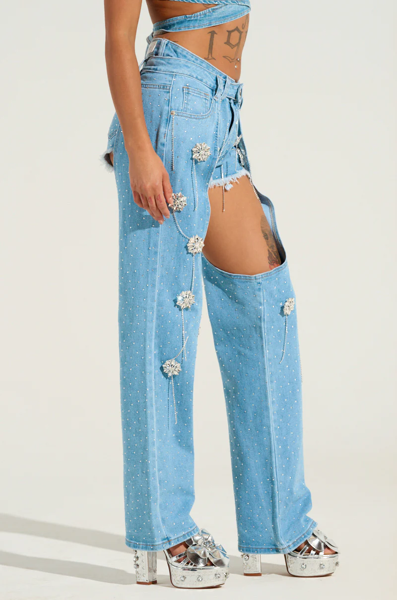 DIVALICIOUS DENIM CHAPS - Image 3