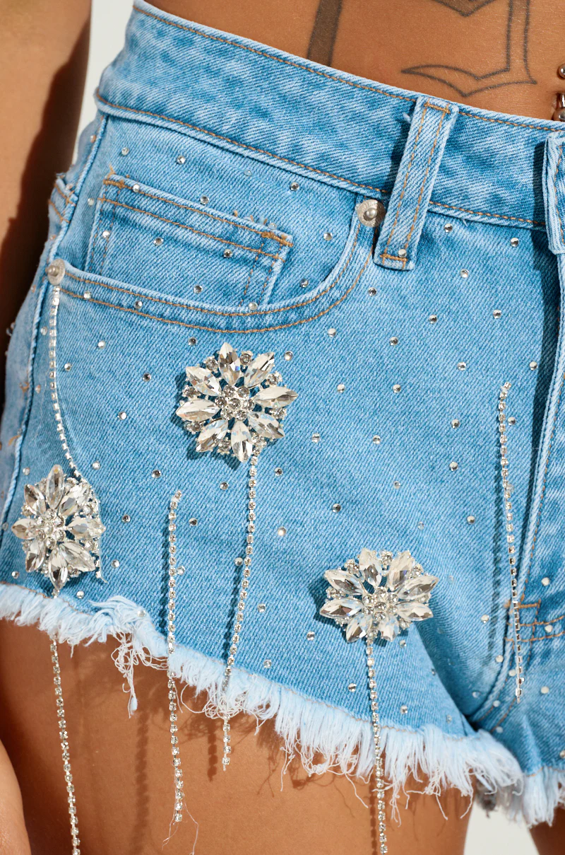 DIVALICIOUS DENIM MINI SHORT - Image 8