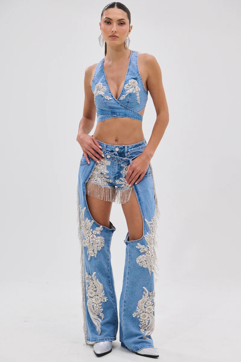 DIVALICIOUS DENIM SHORT - Image 10