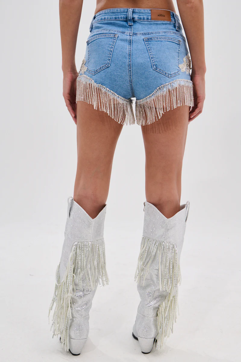 DIVALICIOUS DENIM SHORT - Image 6