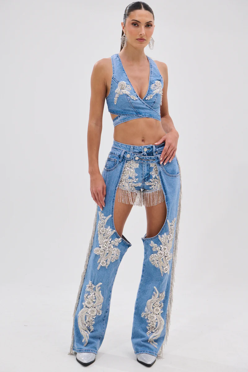 DIVALICIOUS DENIM SHORT - Image 8