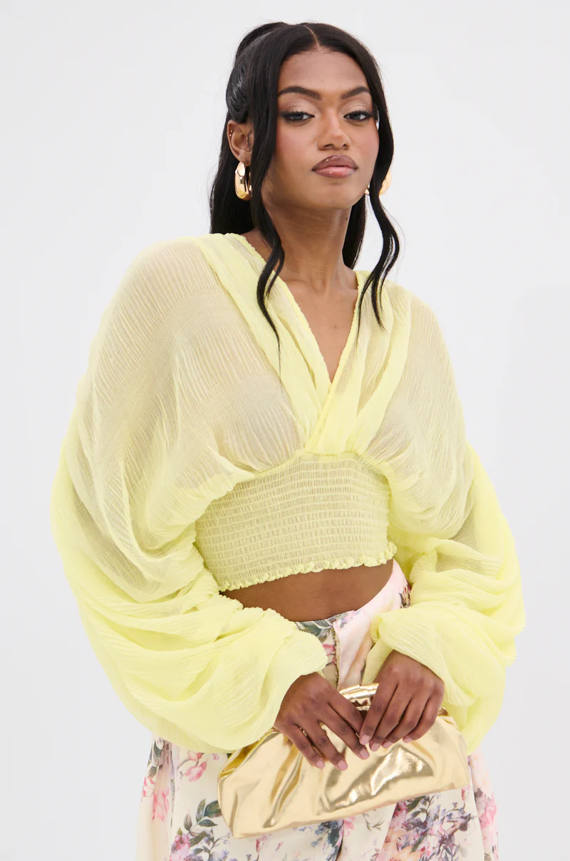DIVINE RIGHT LONG SLEEVE BLOUSE TOP - Image 3