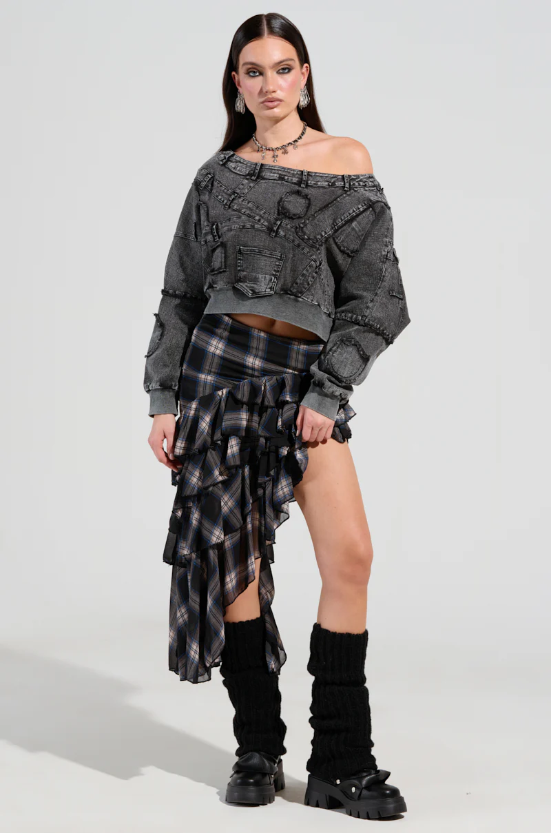 DO TELL DENIM SWEASHIRT - Image 6