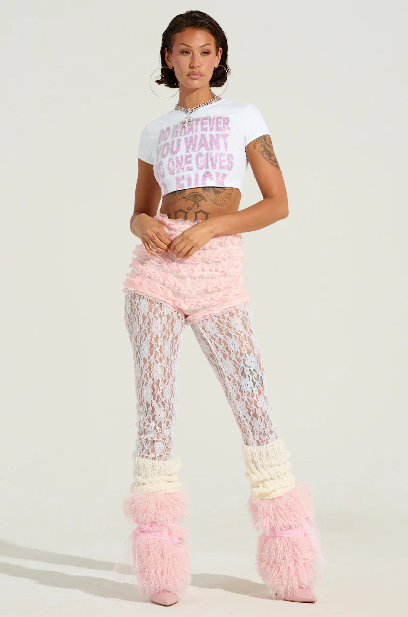 DO WHATEVER YOU WANT RHINESTONE BABY TEE - Image 5