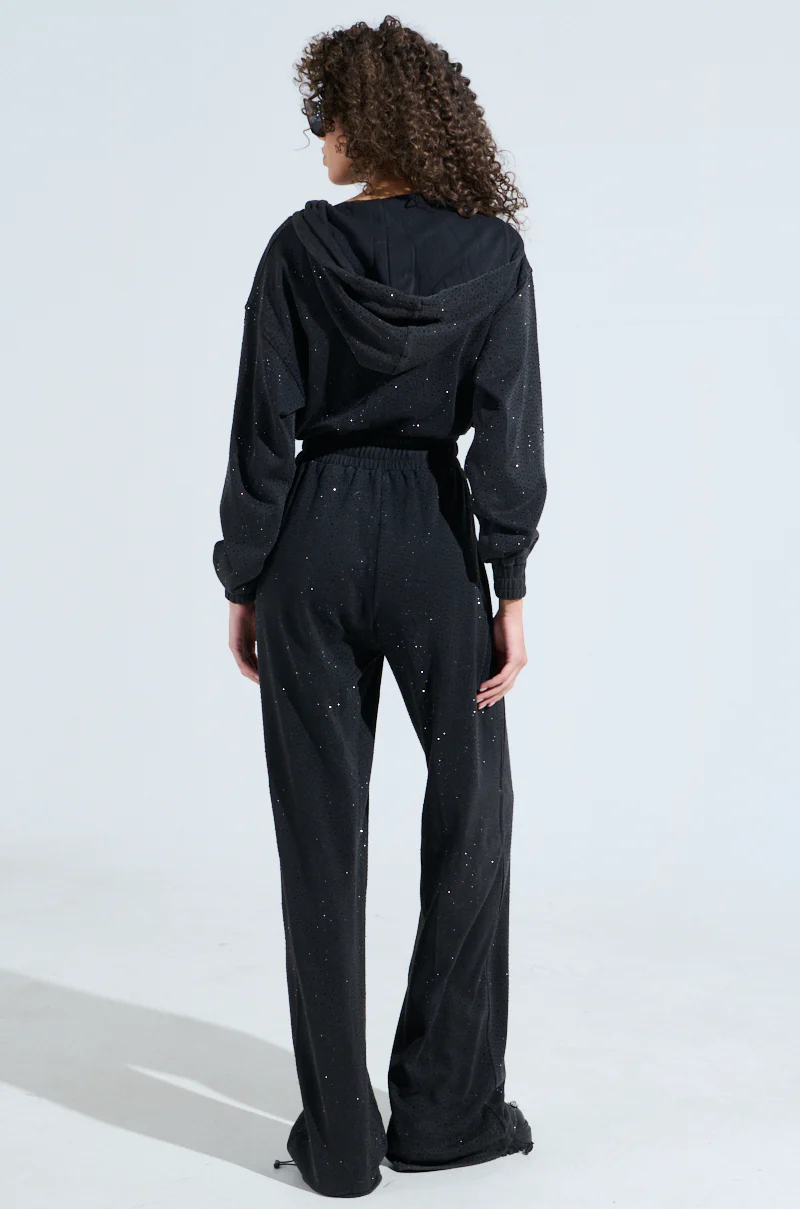 DOING THE MOST FRENCH TERRY JUMPSUIT WITH RHINESTONES - Image 5