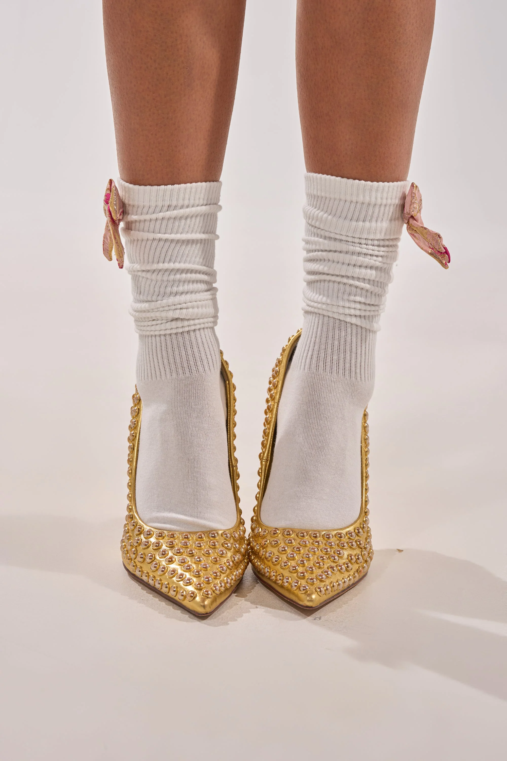 DOLLED UP BOW SOCKS - Image 2