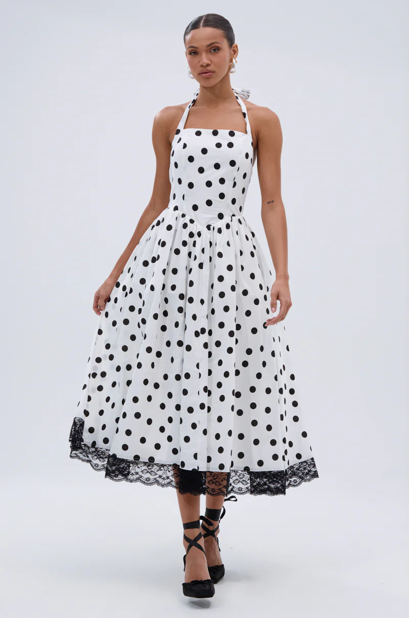 DOLLY POLKA DOT MIDI DRESS - Image 3