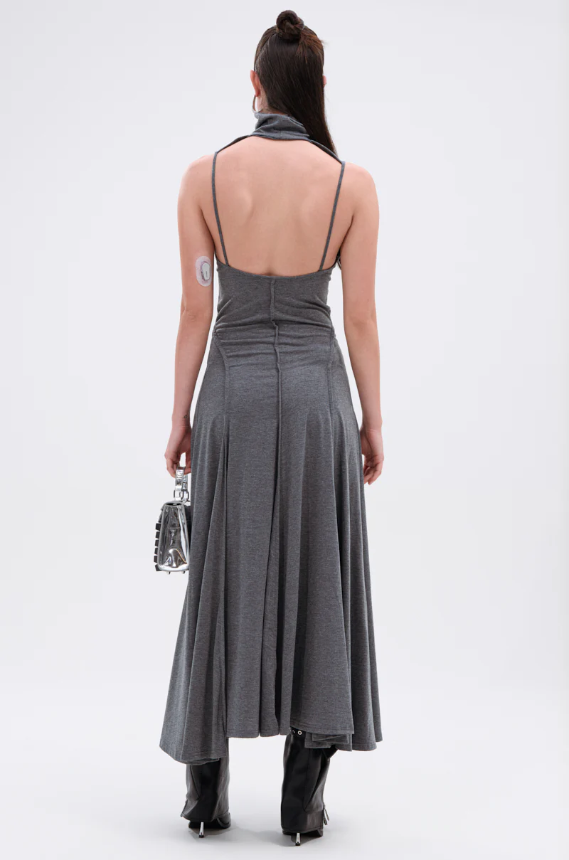 DONT GIVE UP MOCK NECK KNIT MAXI DRESS - Image 6