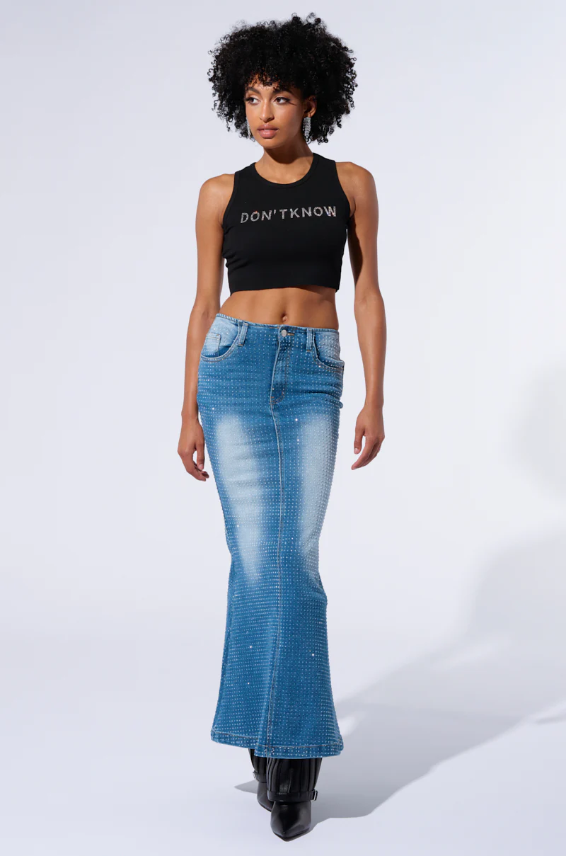 DONT KNOW DONT CARE CROPPED TANK - Image 4