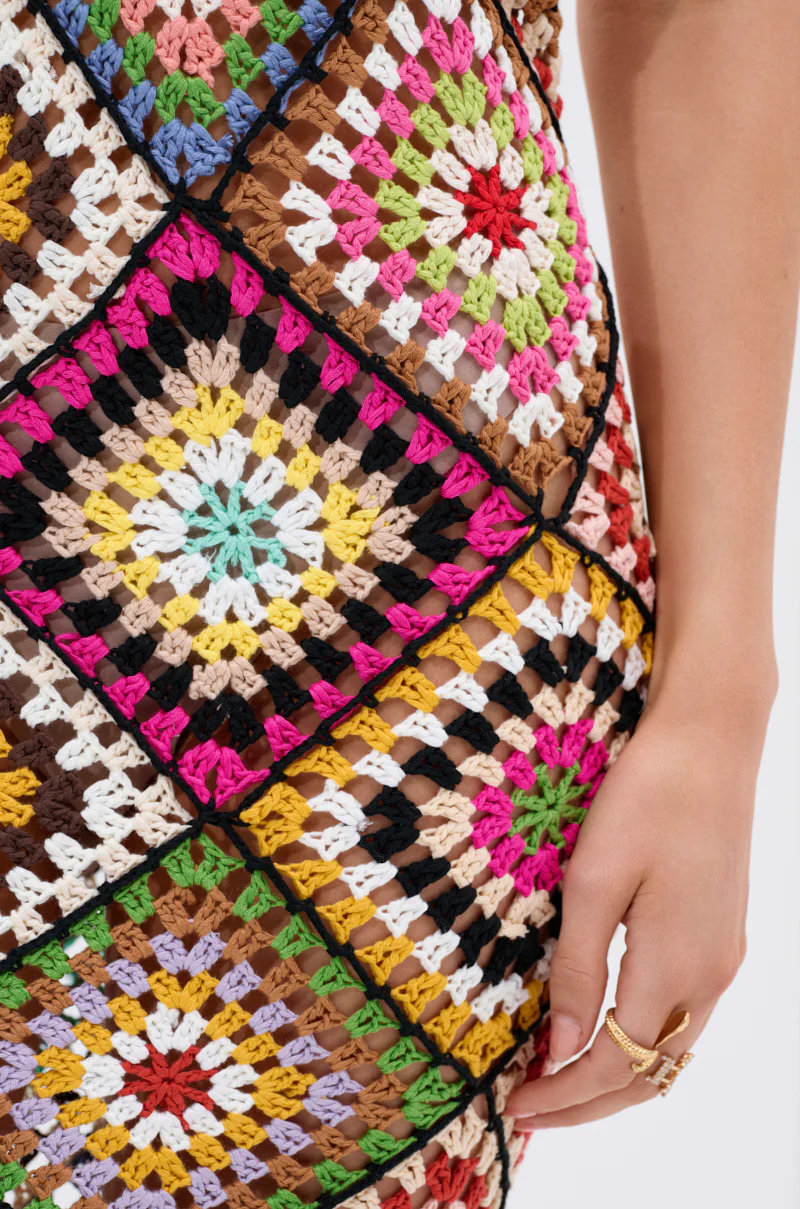 DONT LET ME GO CROCHET MAXI DRESS - Image 7