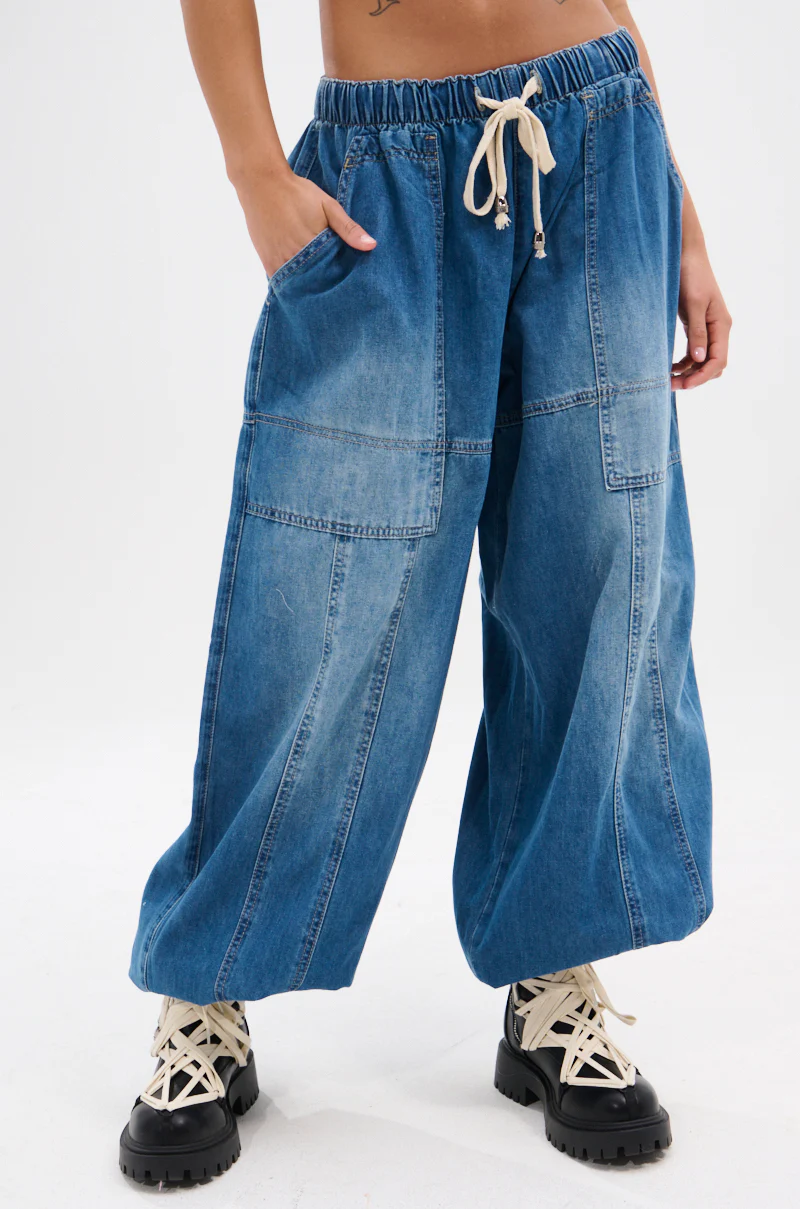 DONT MESS WITH ME DENIM JOGGER