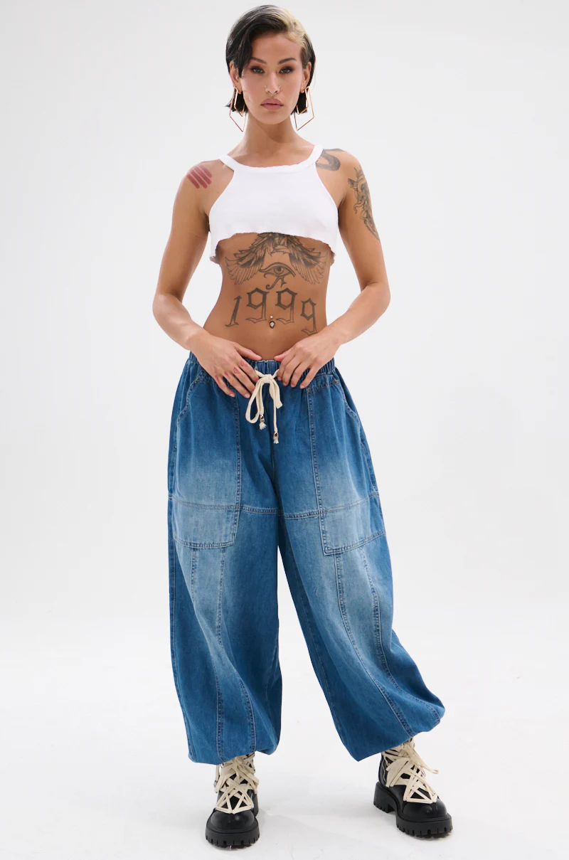DONT MESS WITH ME DENIM JOGGER - Image 9