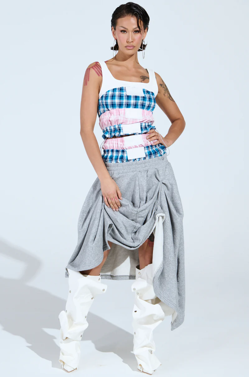 DONT MESS WITH ME MIDI SKIRT