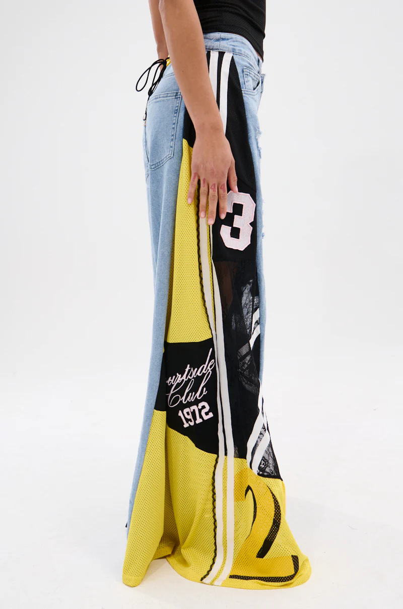 DONT MESS WITH ME WIDE LEG DENIM PANT - Image 4