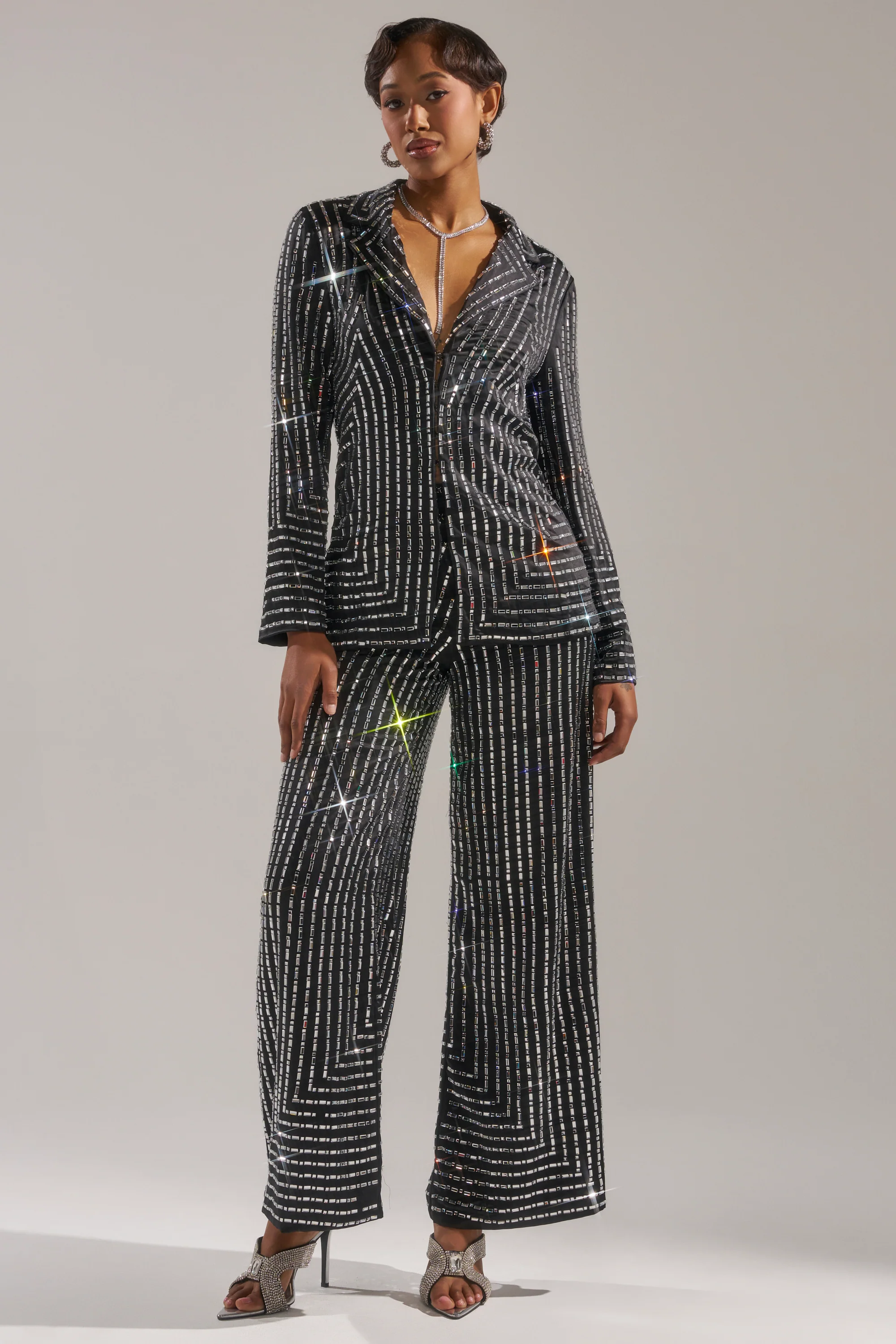 DONT STARE TOO HARD RHINESTONE TROUSER