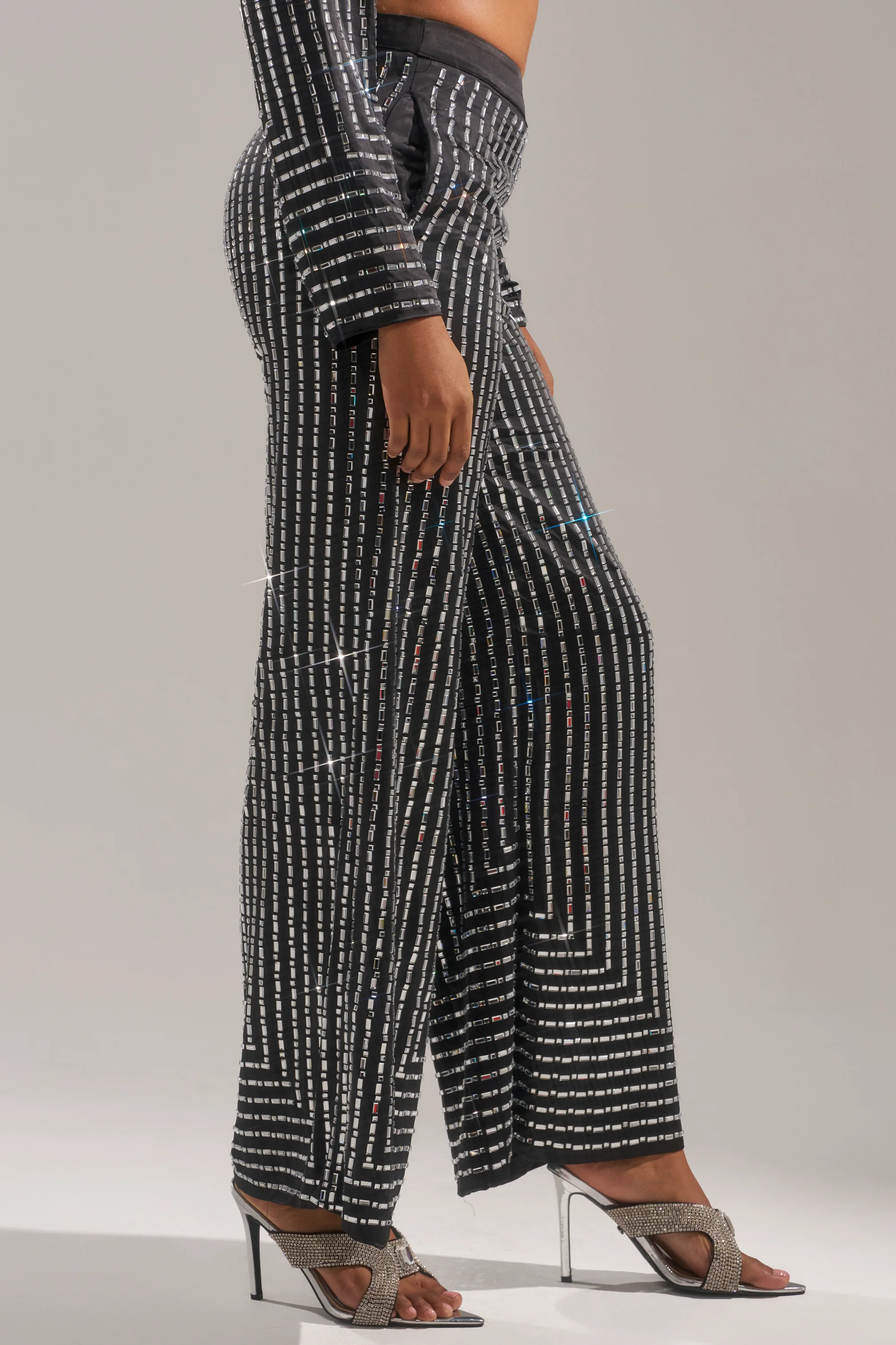 DONT STARE TOO HARD RHINESTONE TROUSER - Image 5