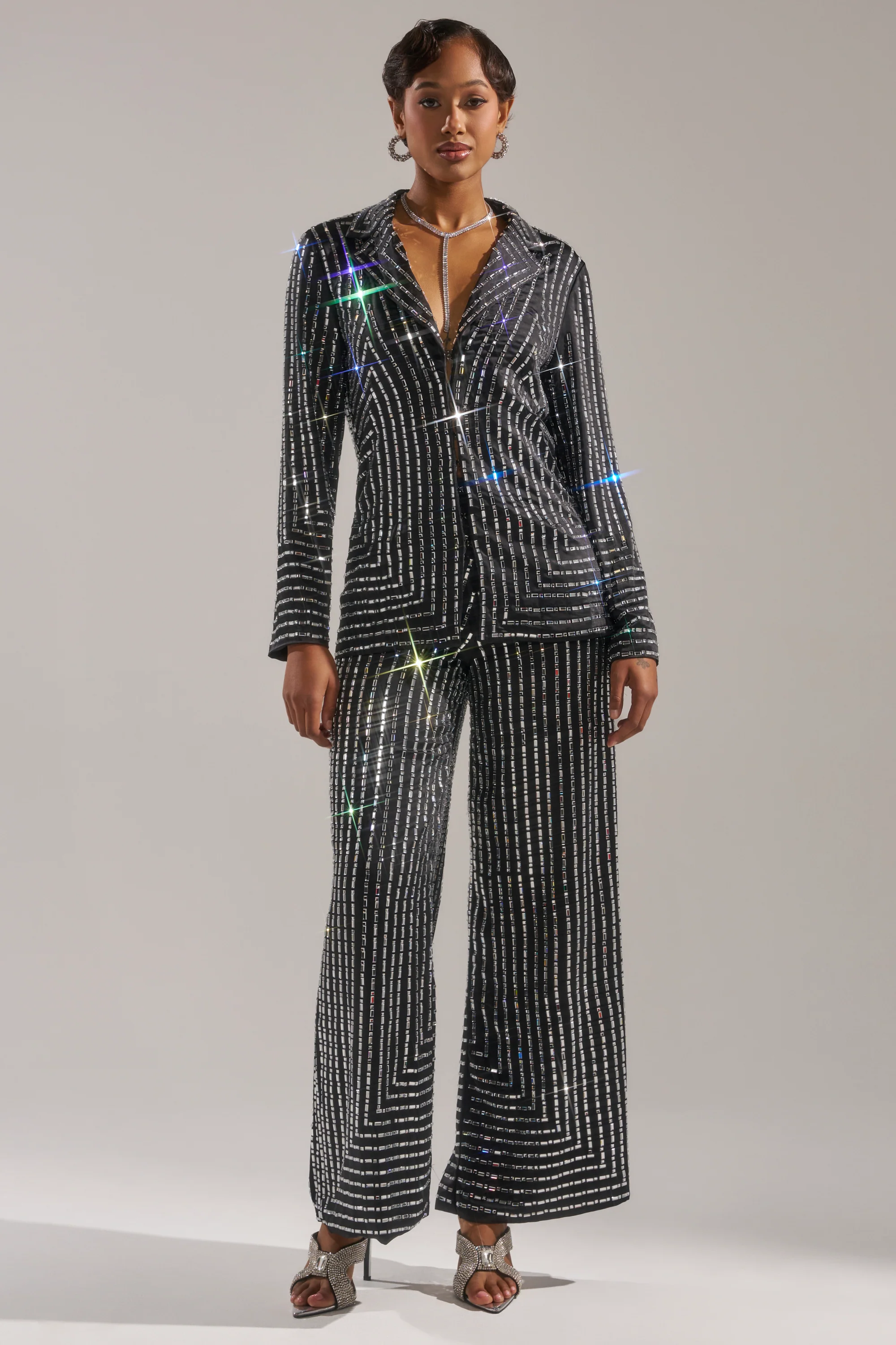 DONT STARE TOO HARD RHINESTONE TROUSER - Image 7