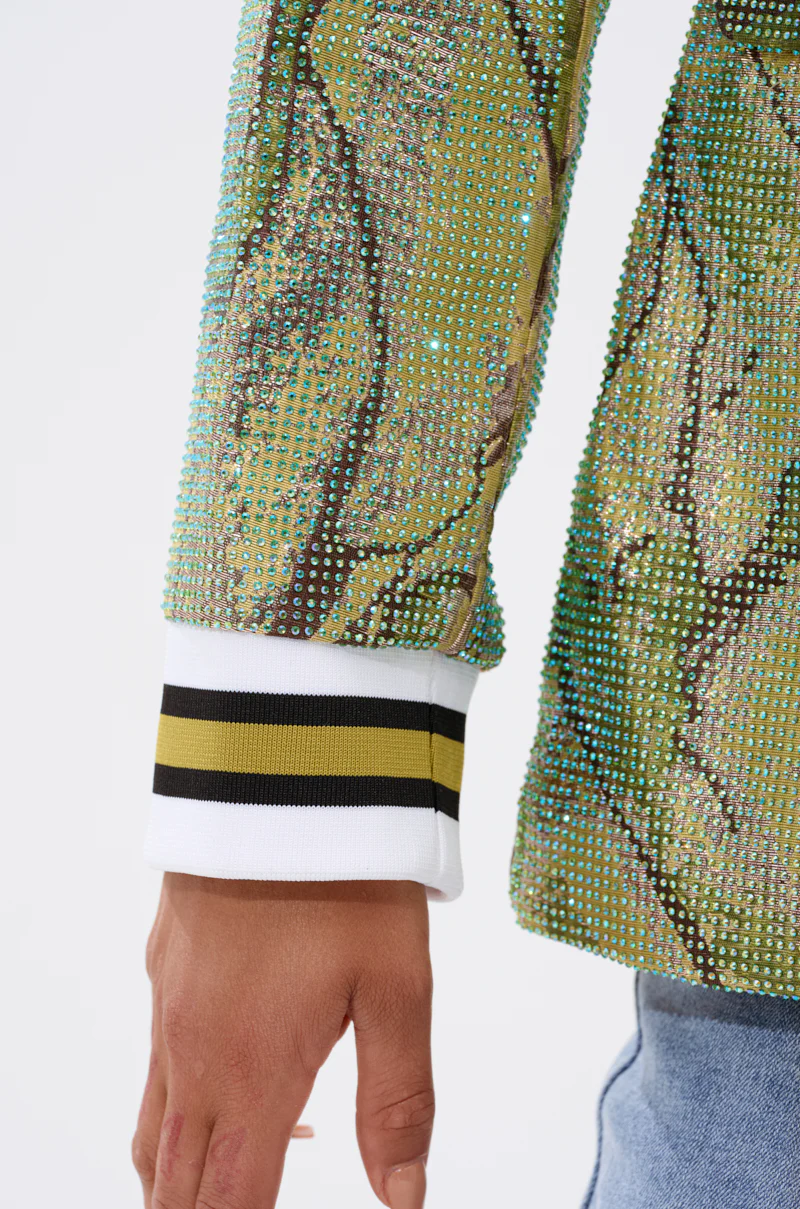 DON'T TRY ME EMBELLISHED BROCADE BLAZER - Image 8