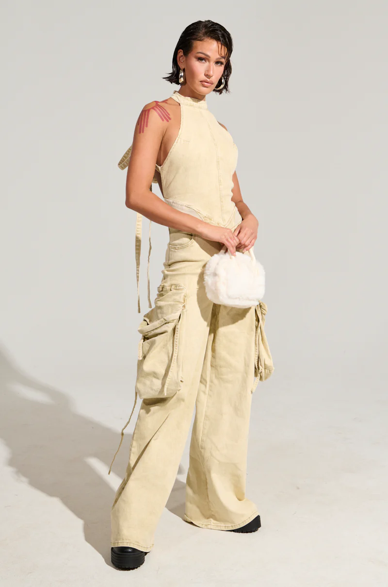 DON'T YOU DARE DENIM JUMPSUIT - Image 3
