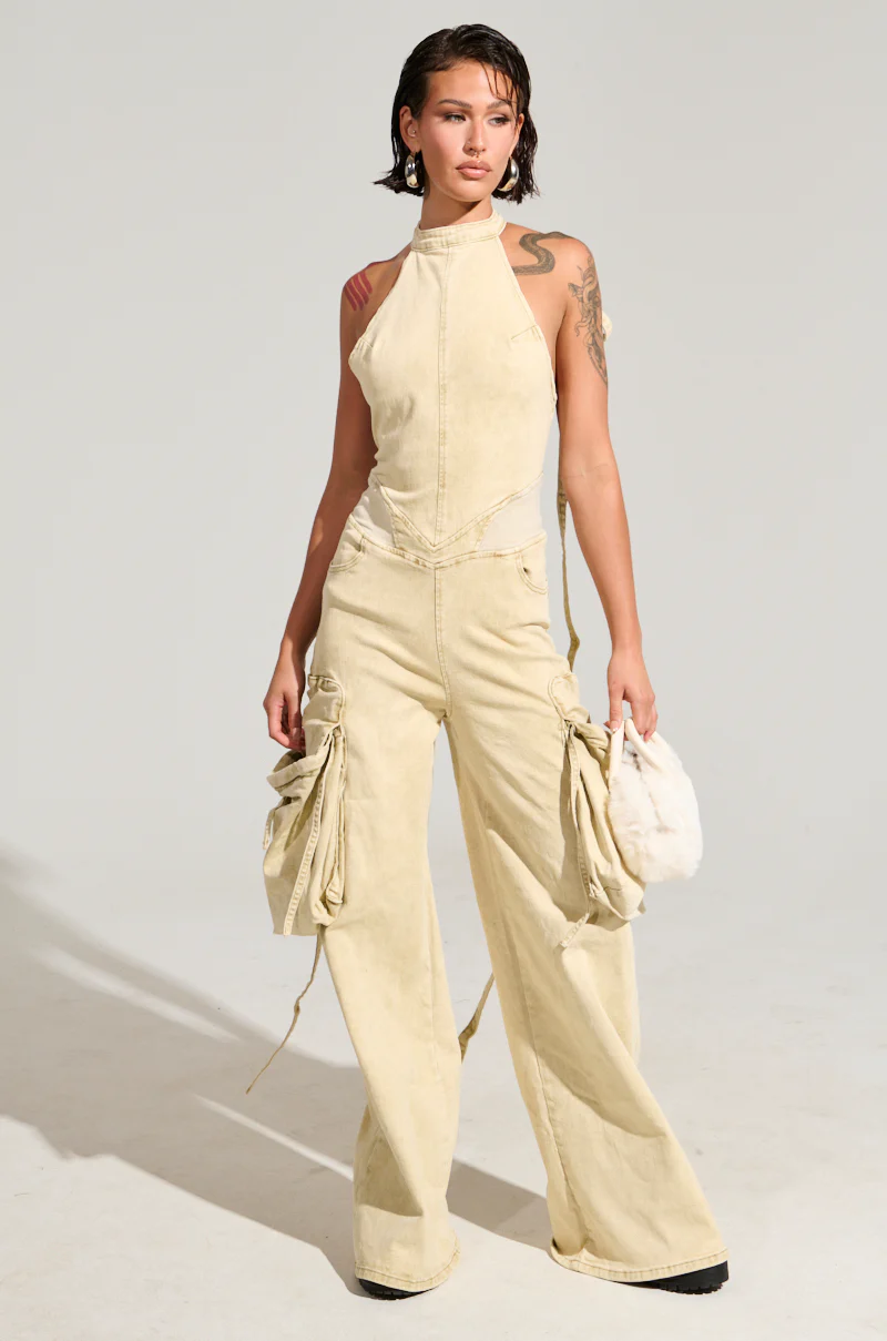 DON'T YOU DARE DENIM JUMPSUIT - Image 4