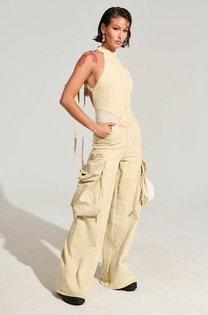 DON'T YOU DARE DENIM JUMPSUIT - Image 5