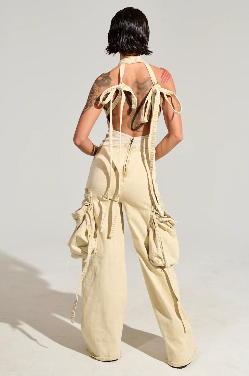DON'T YOU DARE DENIM JUMPSUIT - Image 7