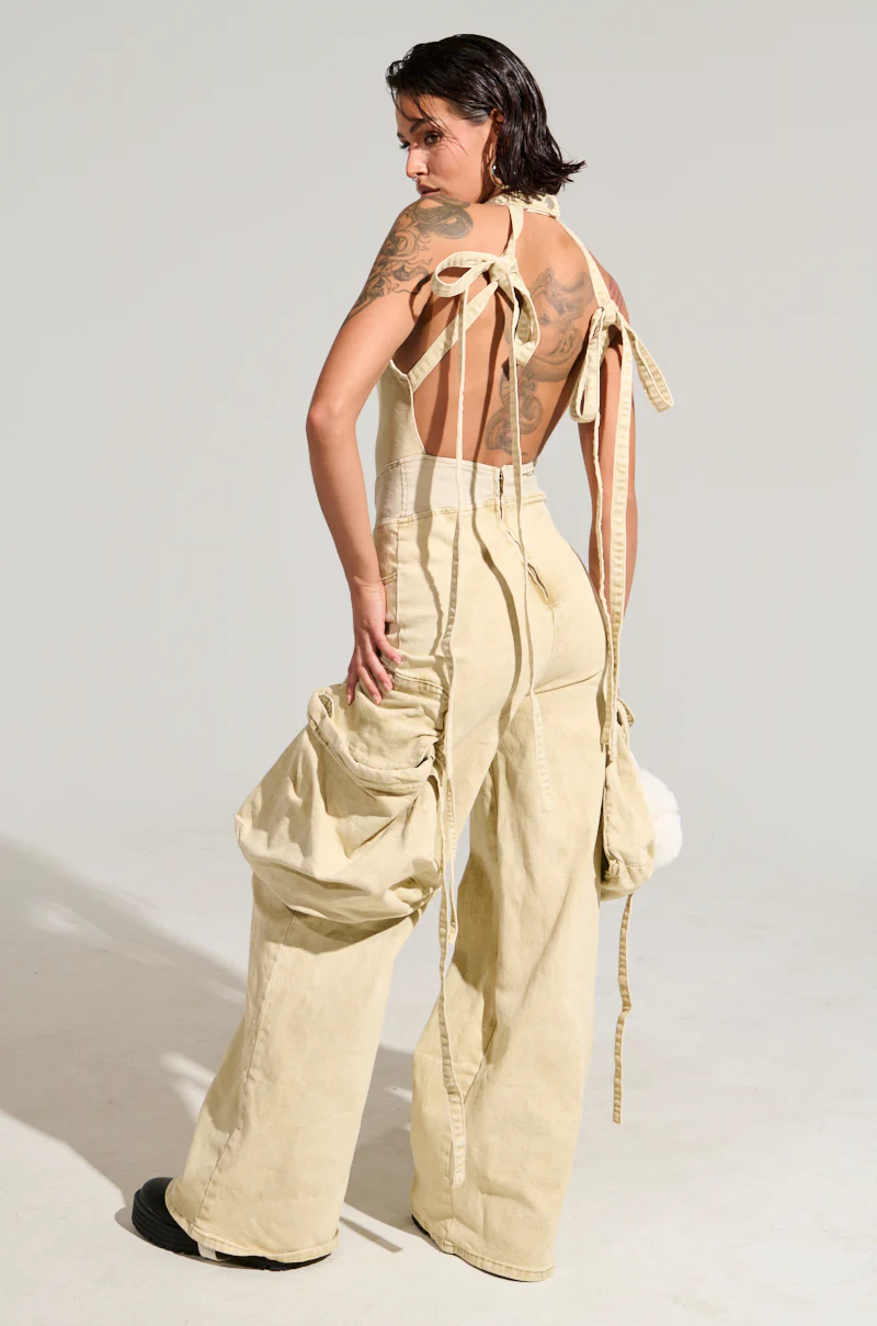 DON'T YOU DARE DENIM JUMPSUIT - Image 8