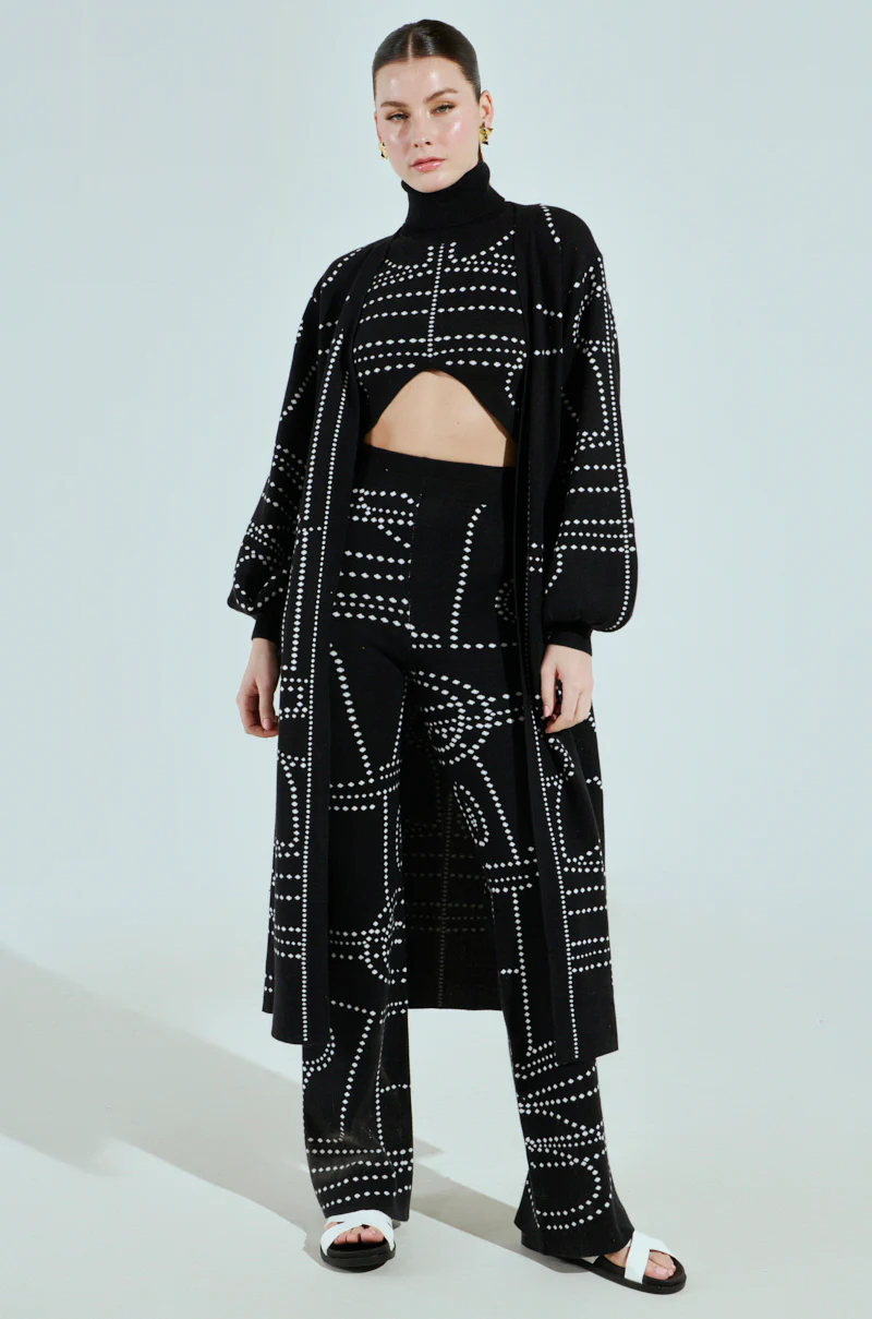 DOTTED MINI FLARE PANT - Image 7