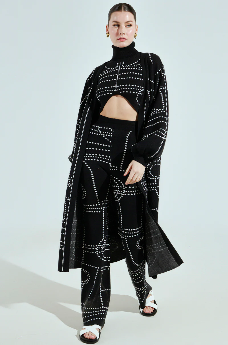 DOTTED MINI FLARE PANT - Image 9