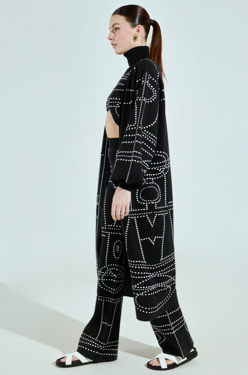 DOTTED OVERSIZED CARDIGAN - Image 5